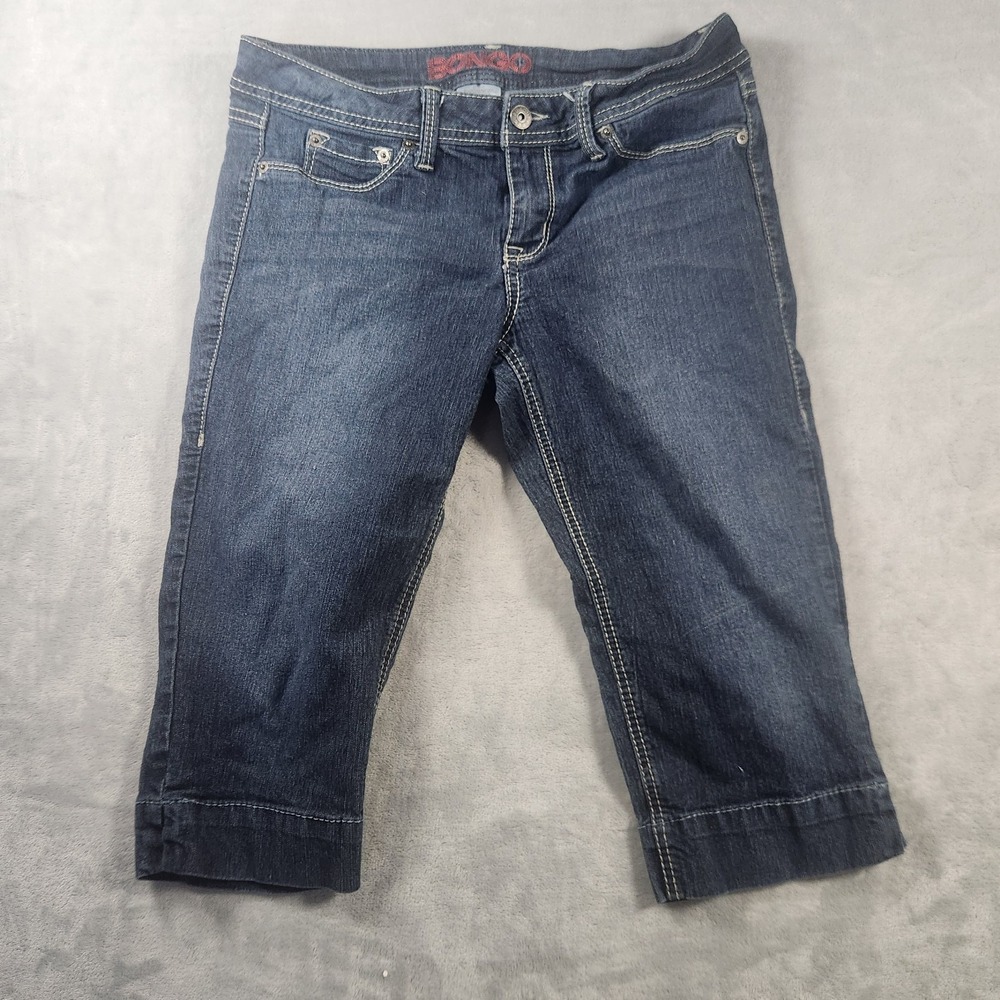 BONGO Women's Low Rise Bermuda Denim Shorts Size 9